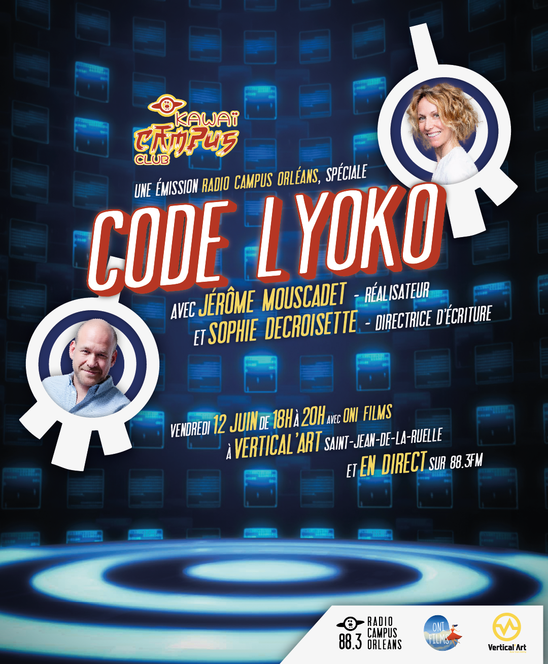 affiche d'annonce emission en direct